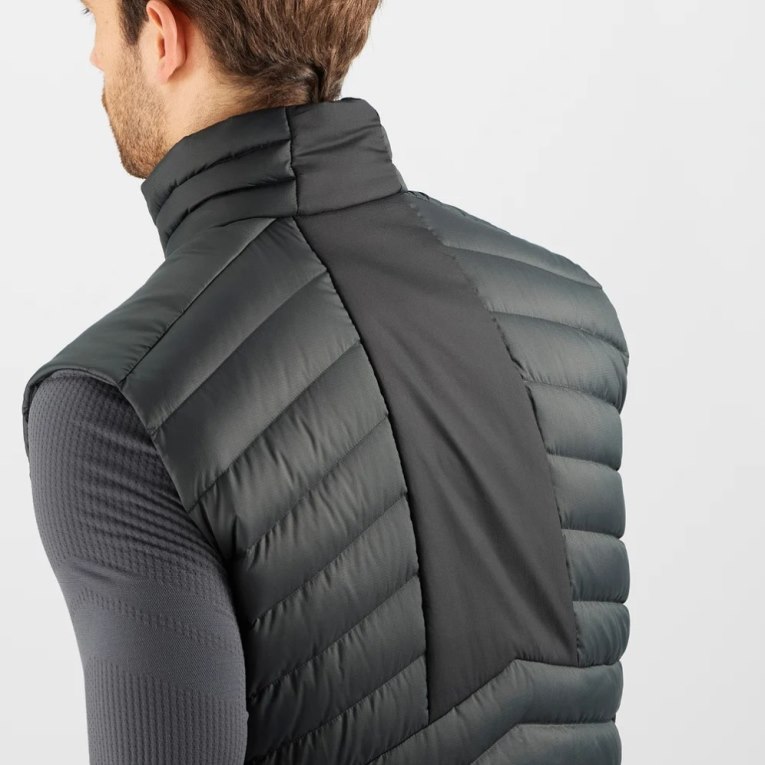 Black Salomon Essential Xwarm Down Men's Insulated Vests | PH 13049G